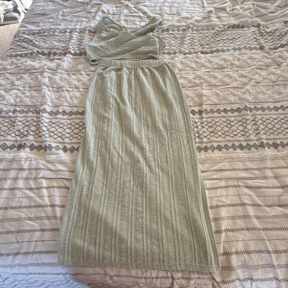 NEW NWT Free People Beach Light Green Aloha Set small - Picture 7 of 8